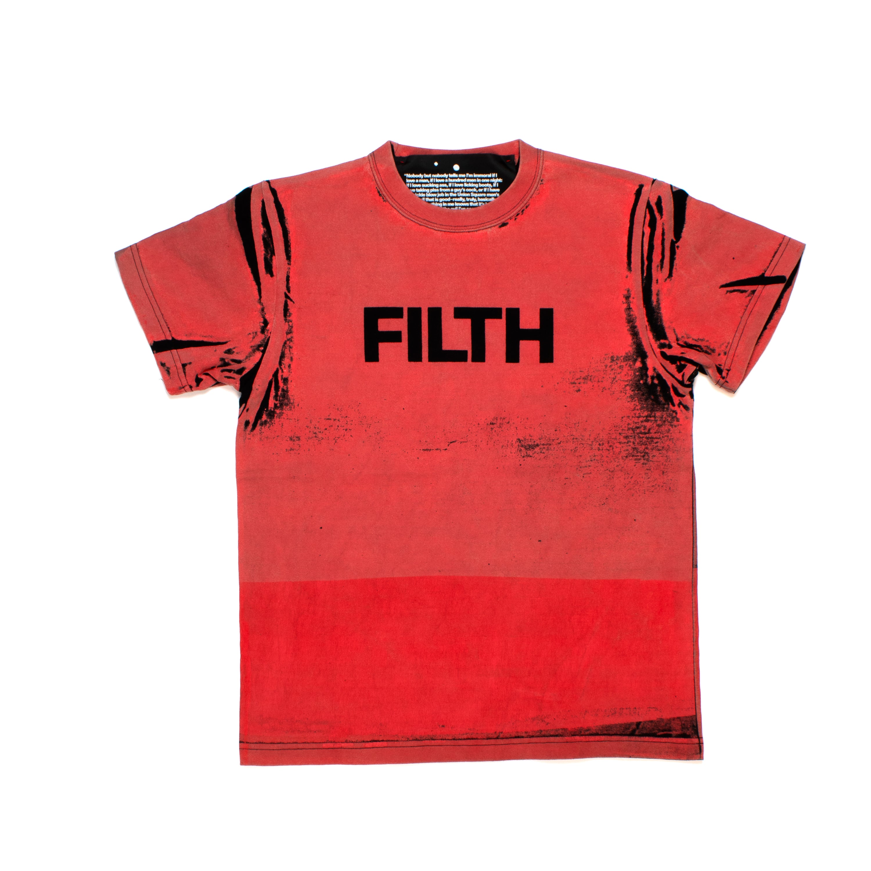 FILTH Red Printed Tee - 10