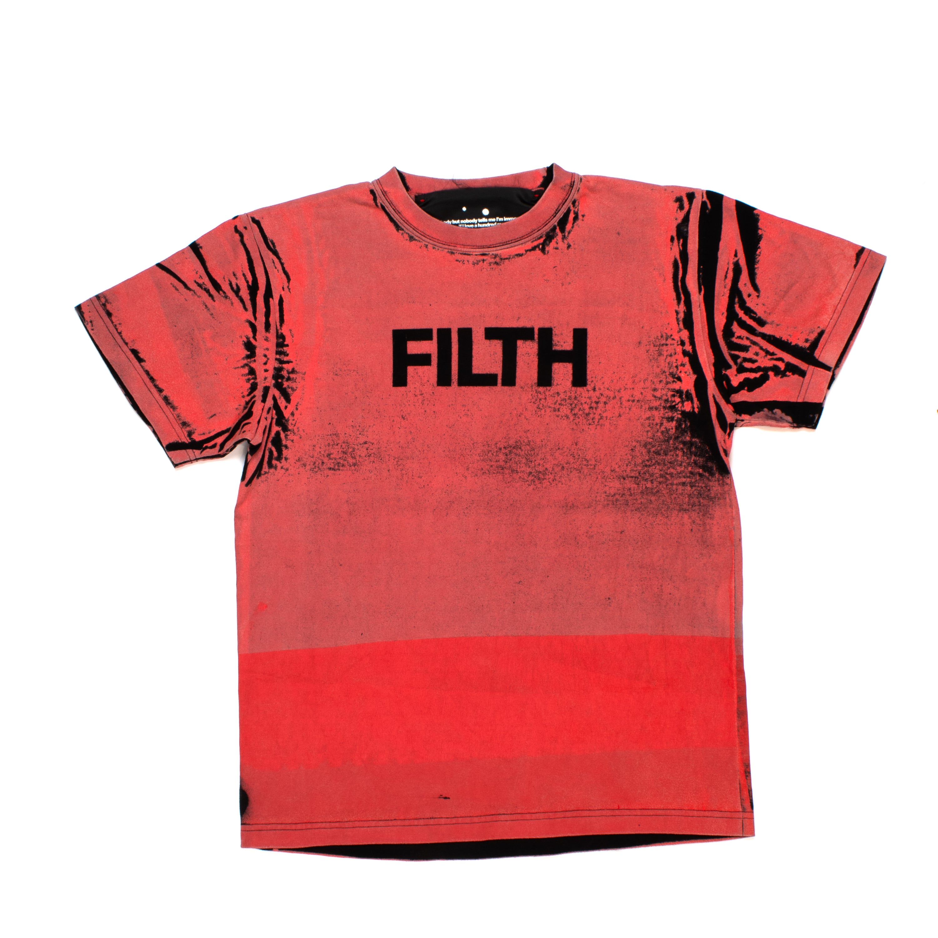 FILTH Red Printed Tee - 11