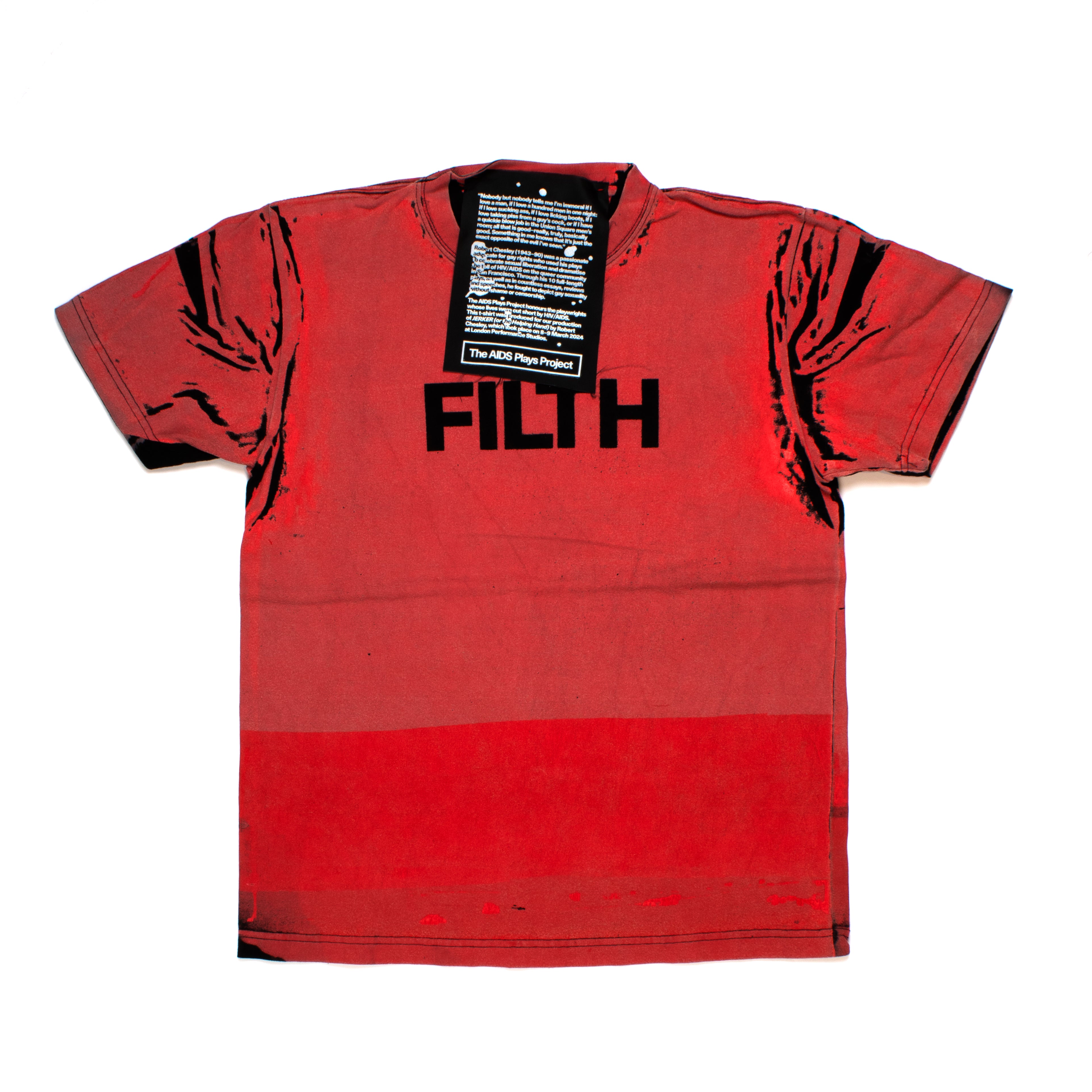 FILTH Red Printed Tee - 12 x 2