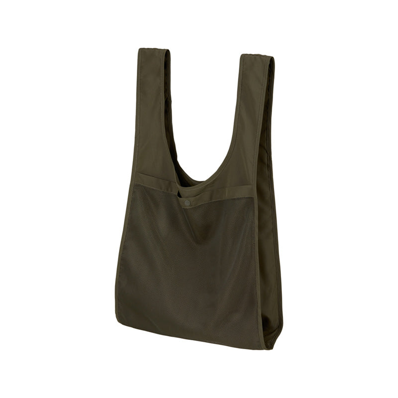1391 - Recycled polyester ripstop packable bag with mesh pocket - Olive x 1