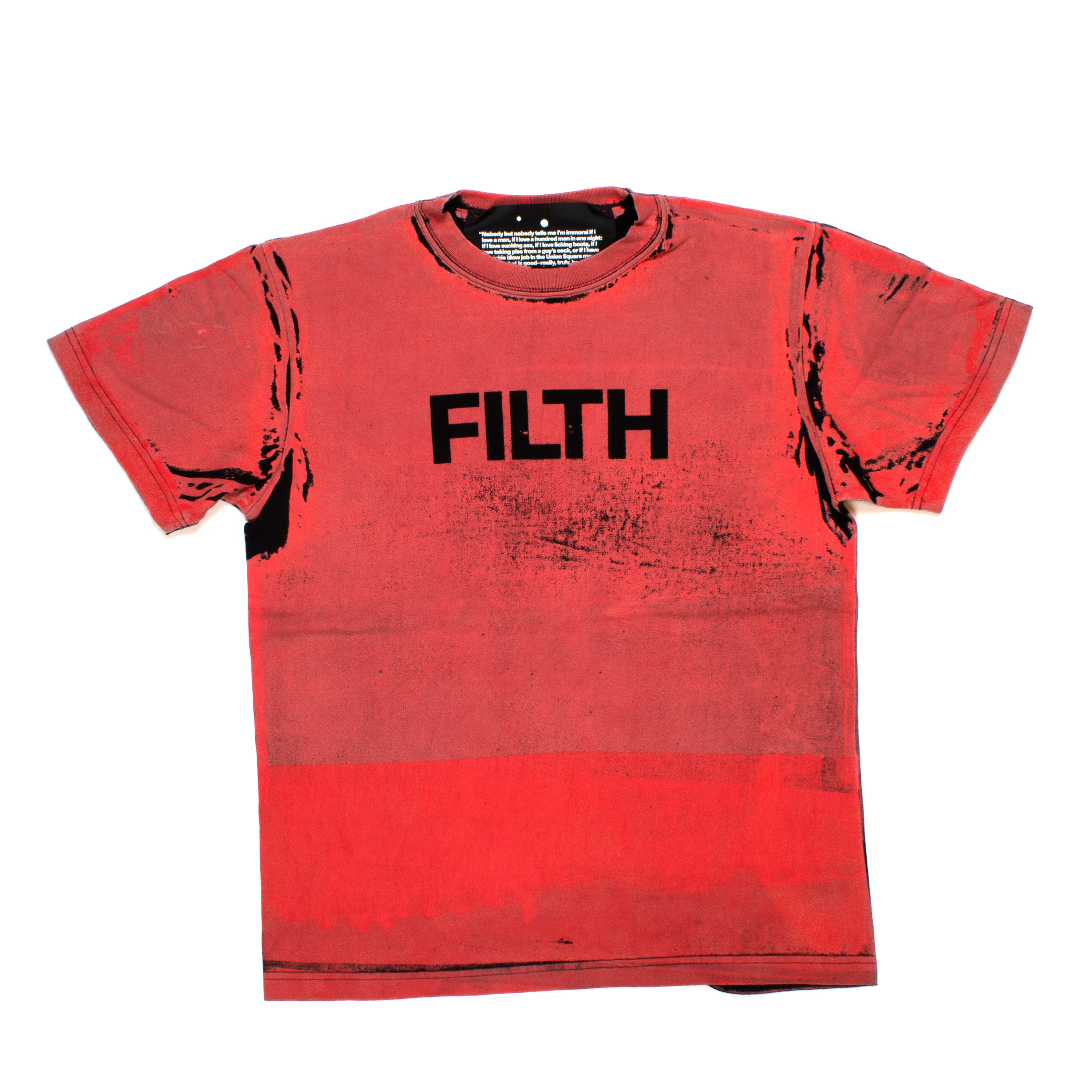 FILTH Red Printed Tee - 13