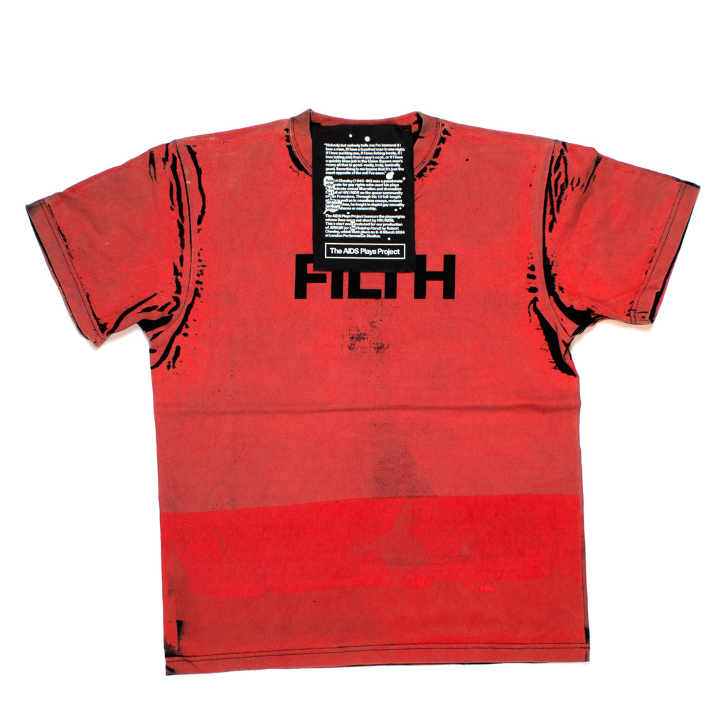 FILTH Red Printed Tee - 15 x 2