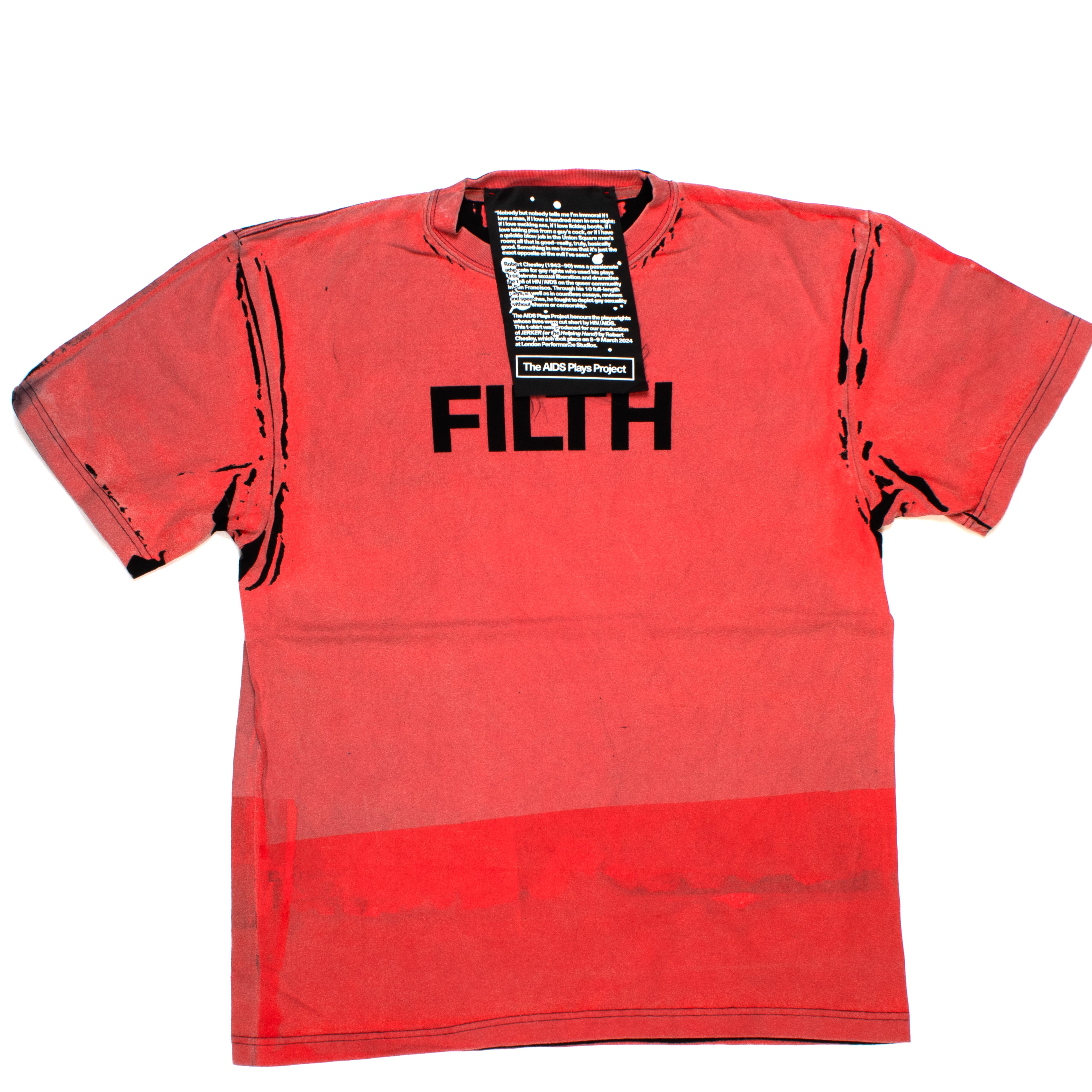 FILTH Red Printed Tee - 19 x 2