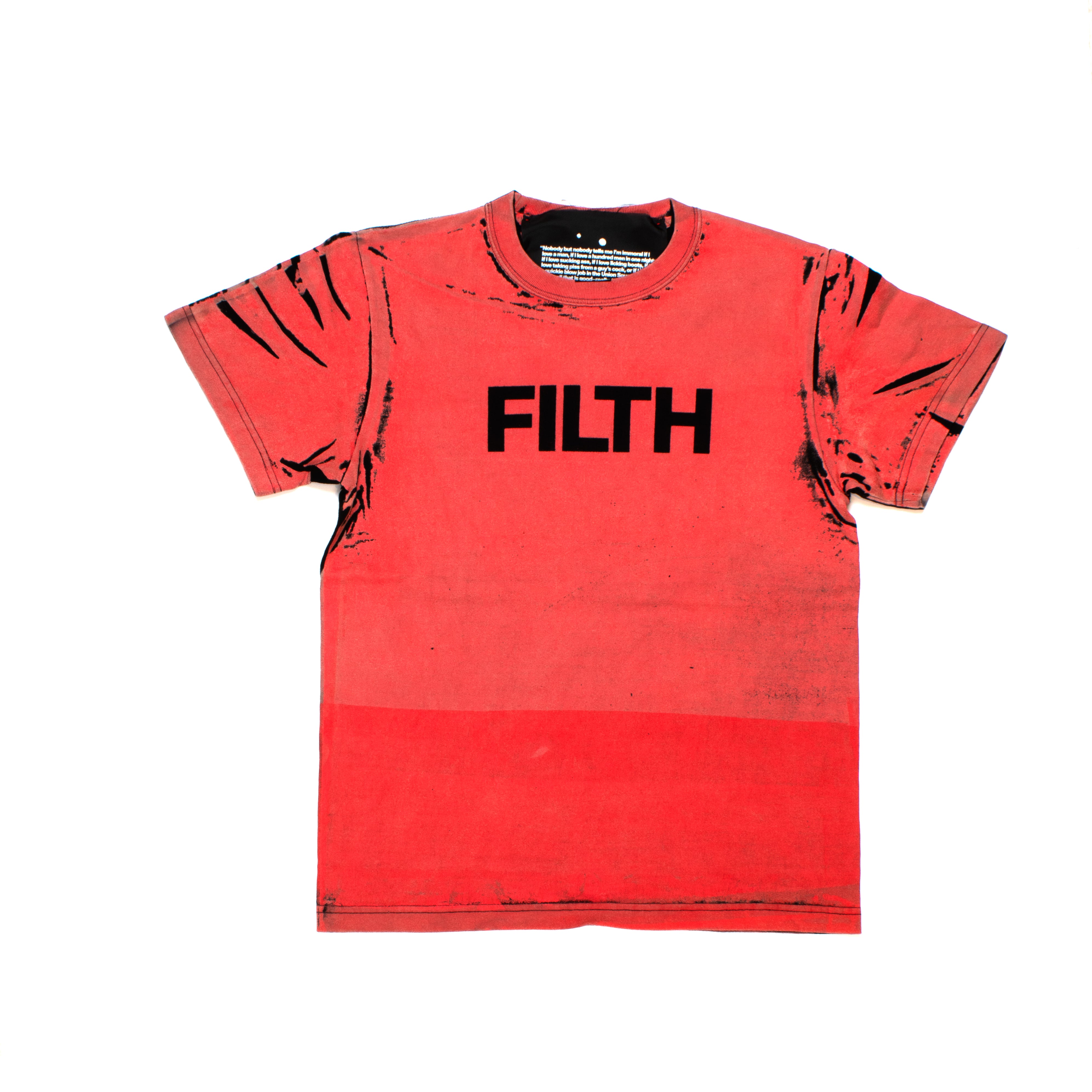 FILTH Red Printed Tee - 1 x 1