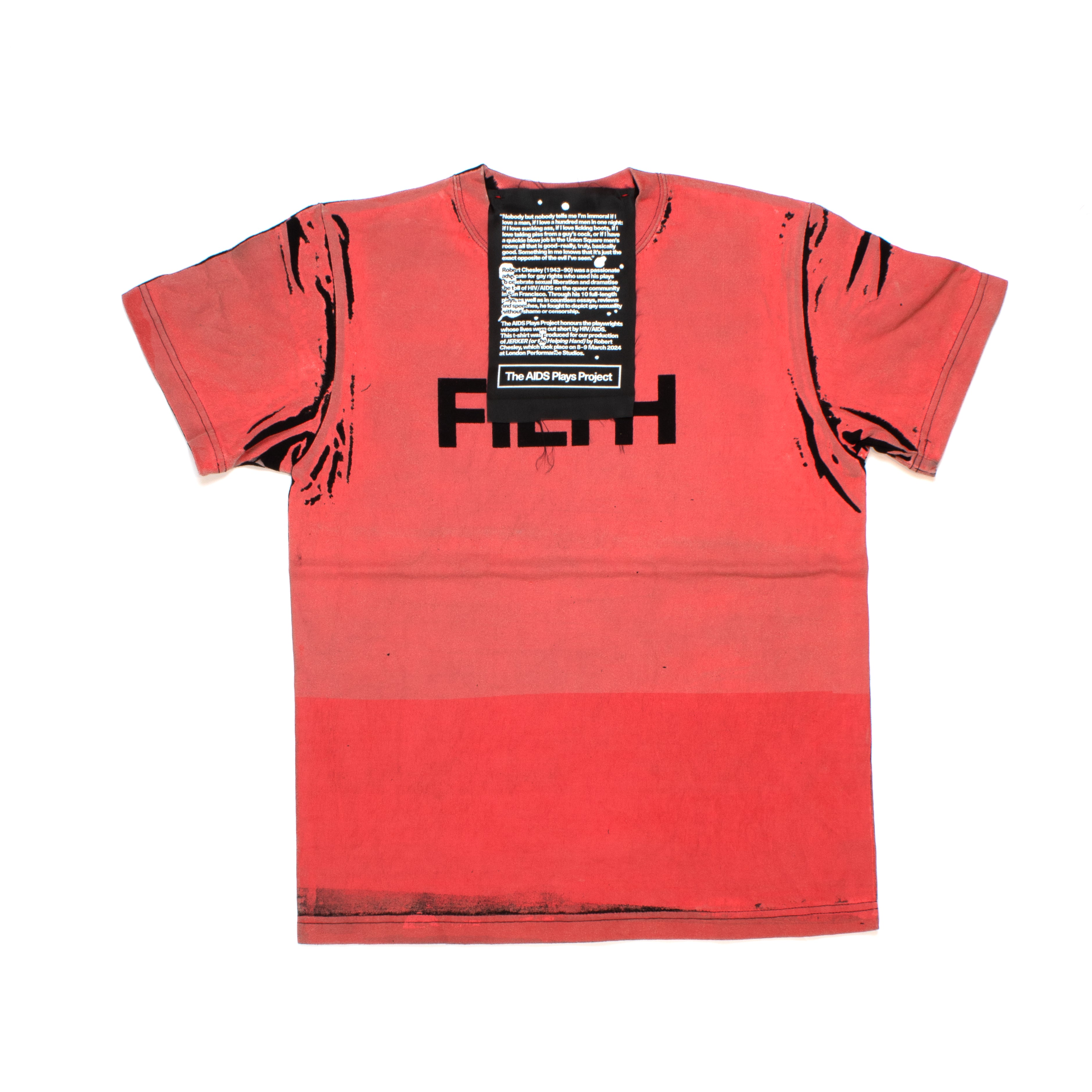 FILTH Red Printed Tee - 2 x 2