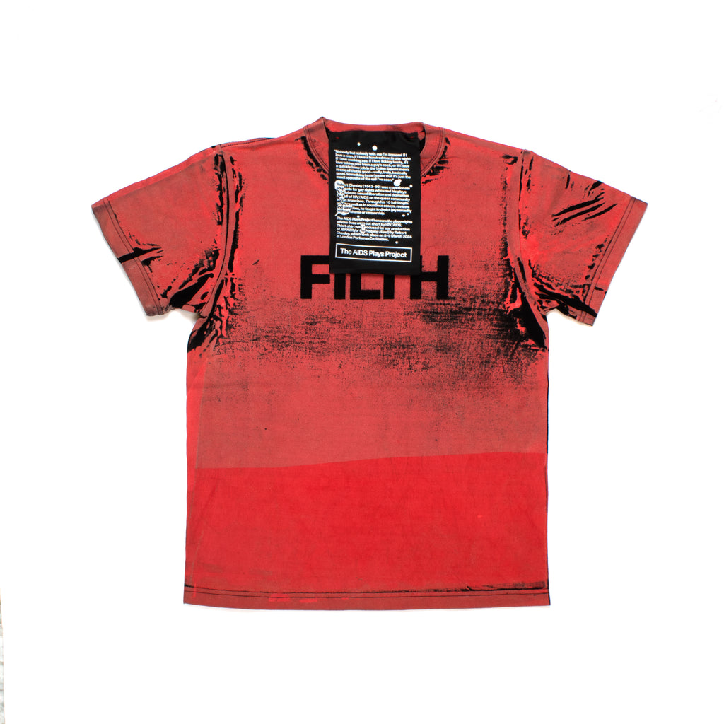 FILTH Red Printed Tee - 3 x 2