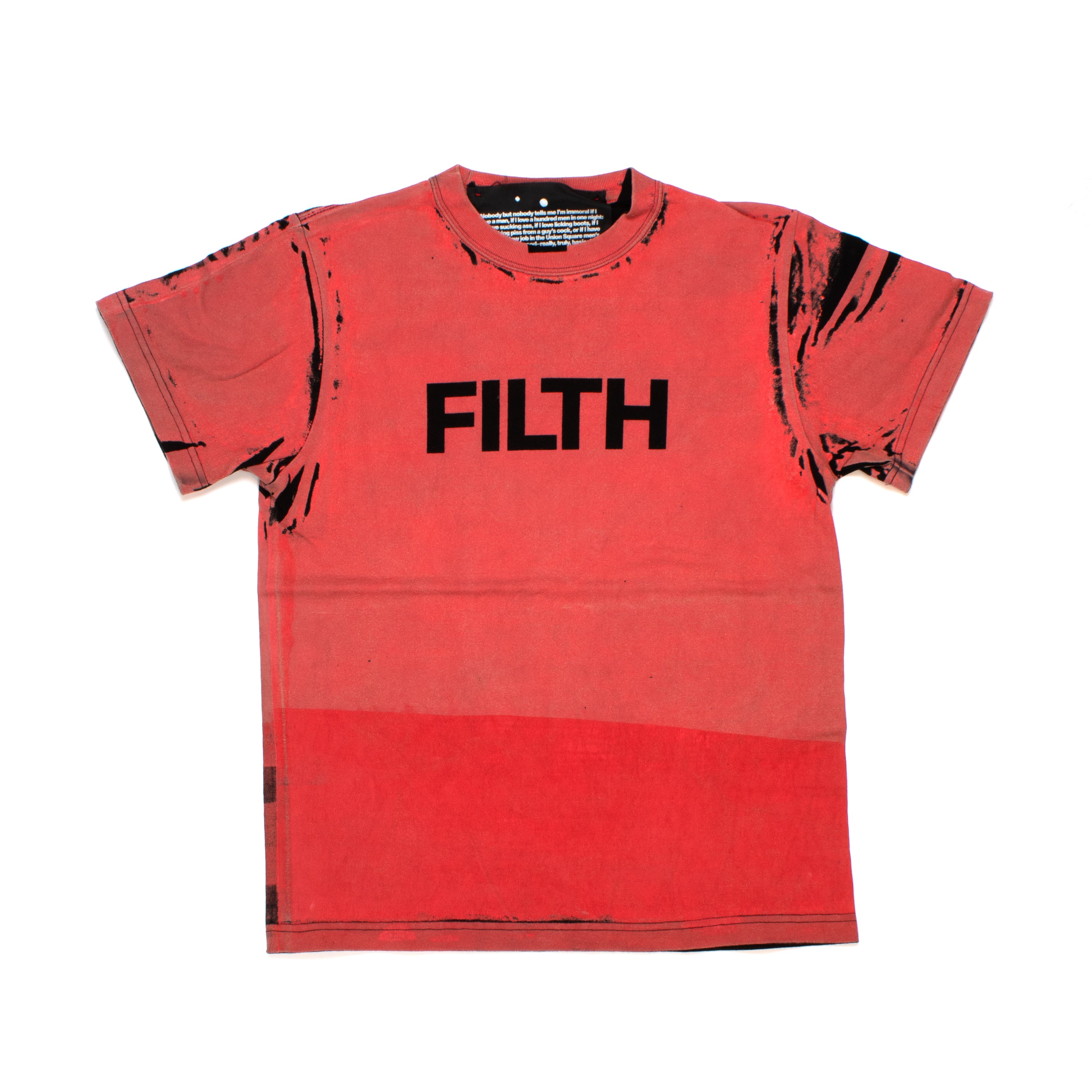 FILTH Red Printed Tee - 4