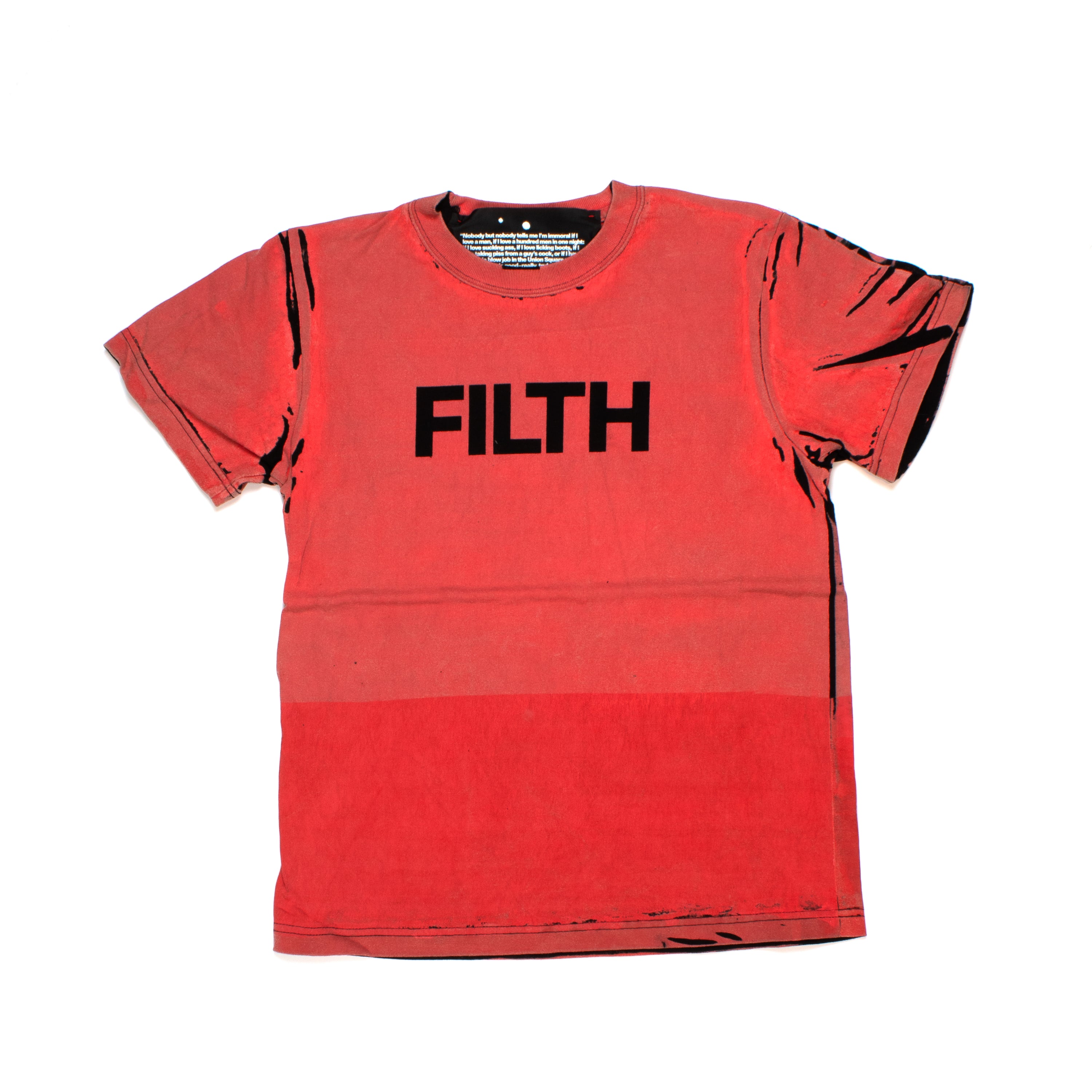 FILTH Red Printed Tee - 5