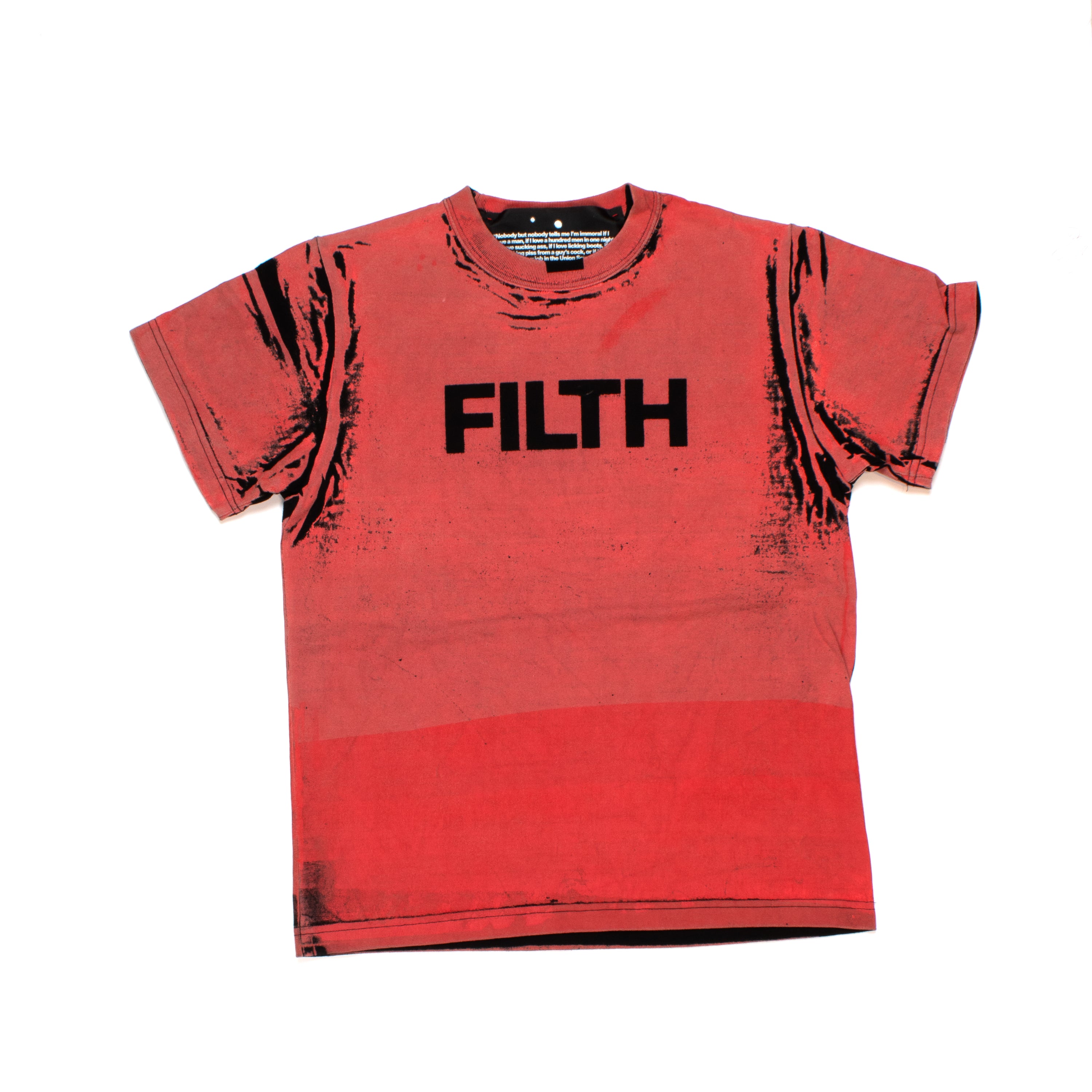 FILTH Red Printed Tee - 6