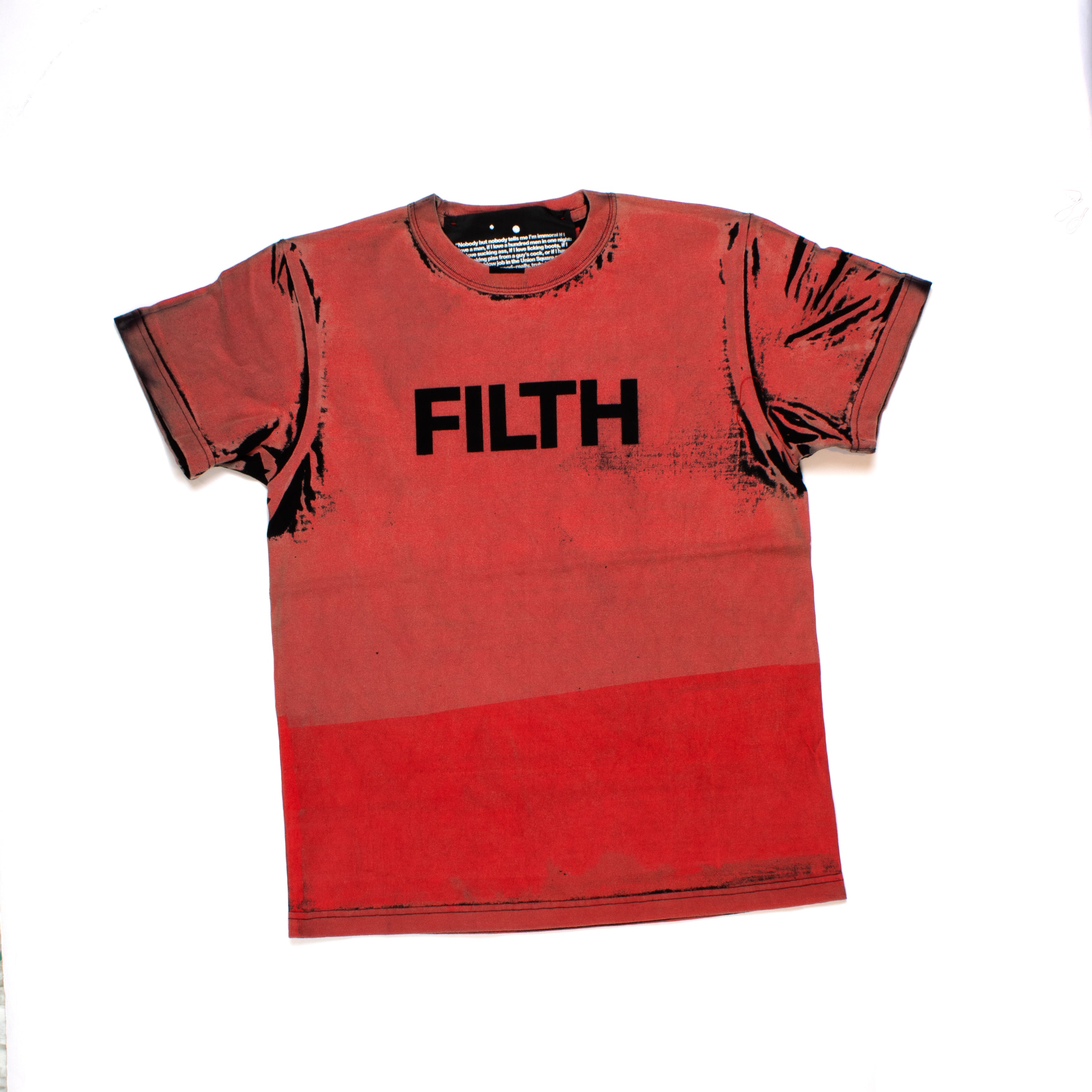 FILTH Red Printed Tee - 7