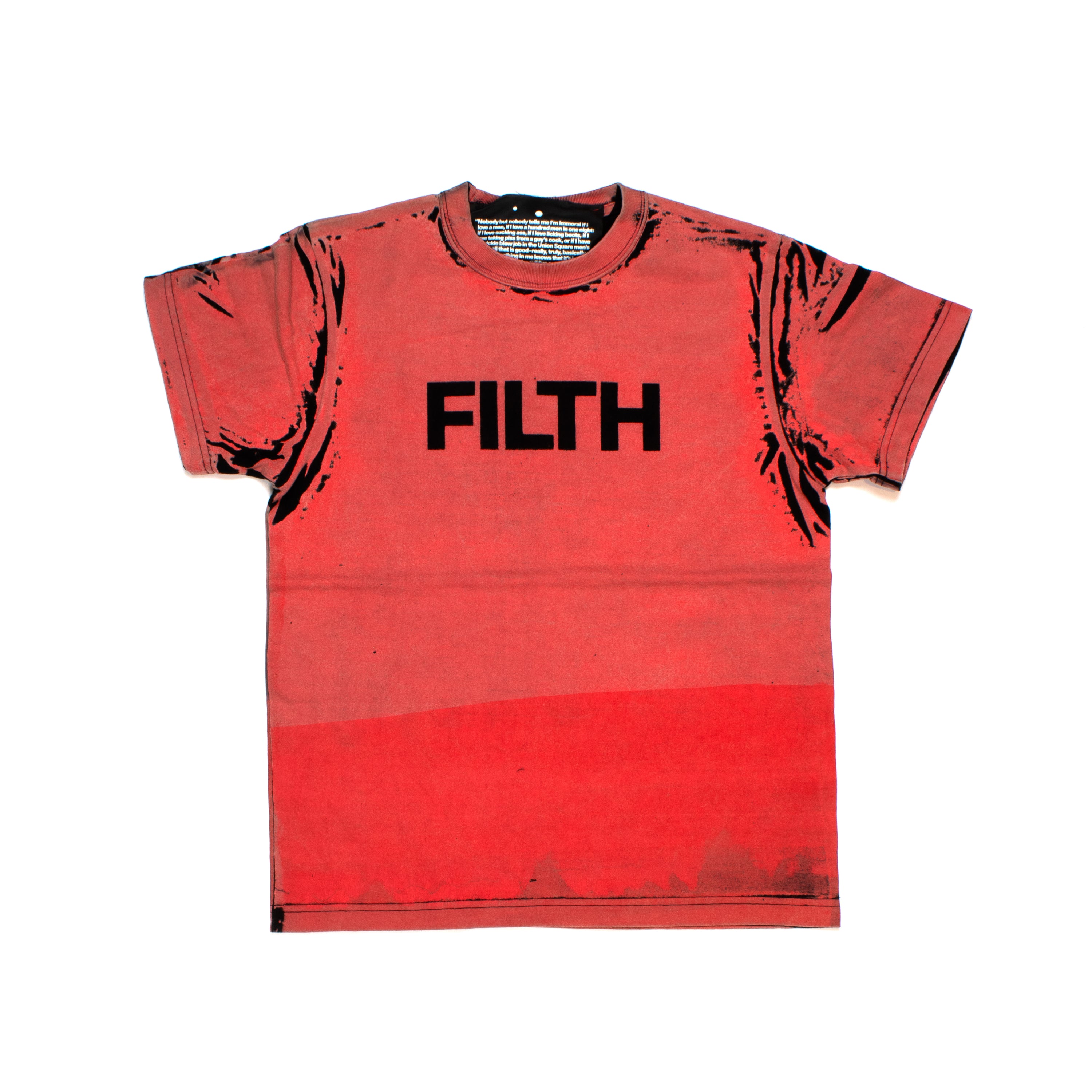 FILTH Red Printed Tee - 8