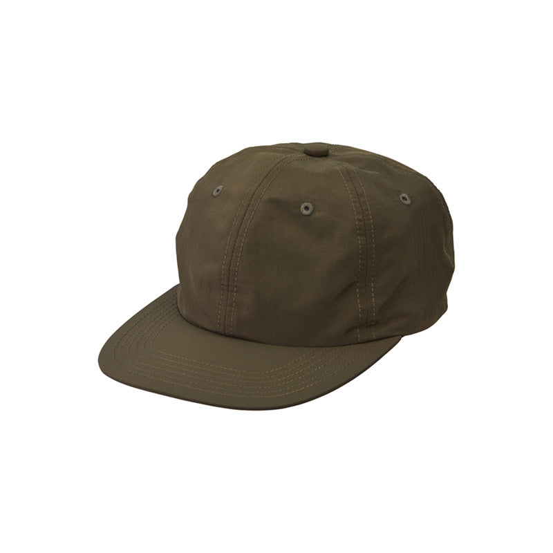 9673-01 Nylon Flat Brim Cap - Olive