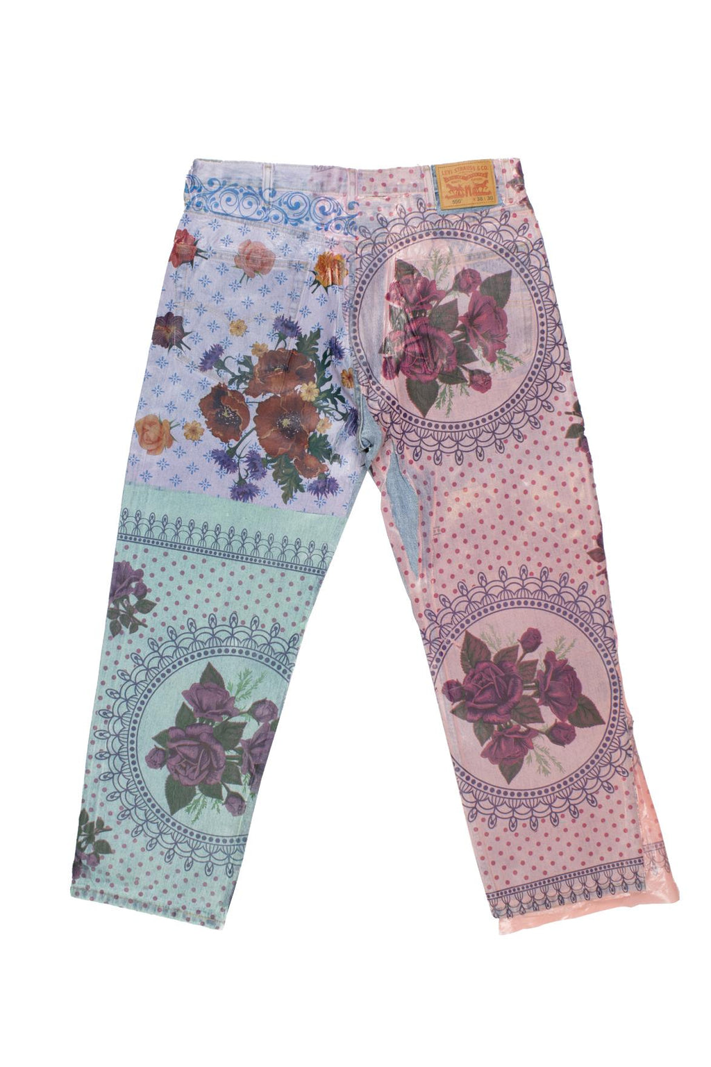 SF007 - Floral Jeans x 2