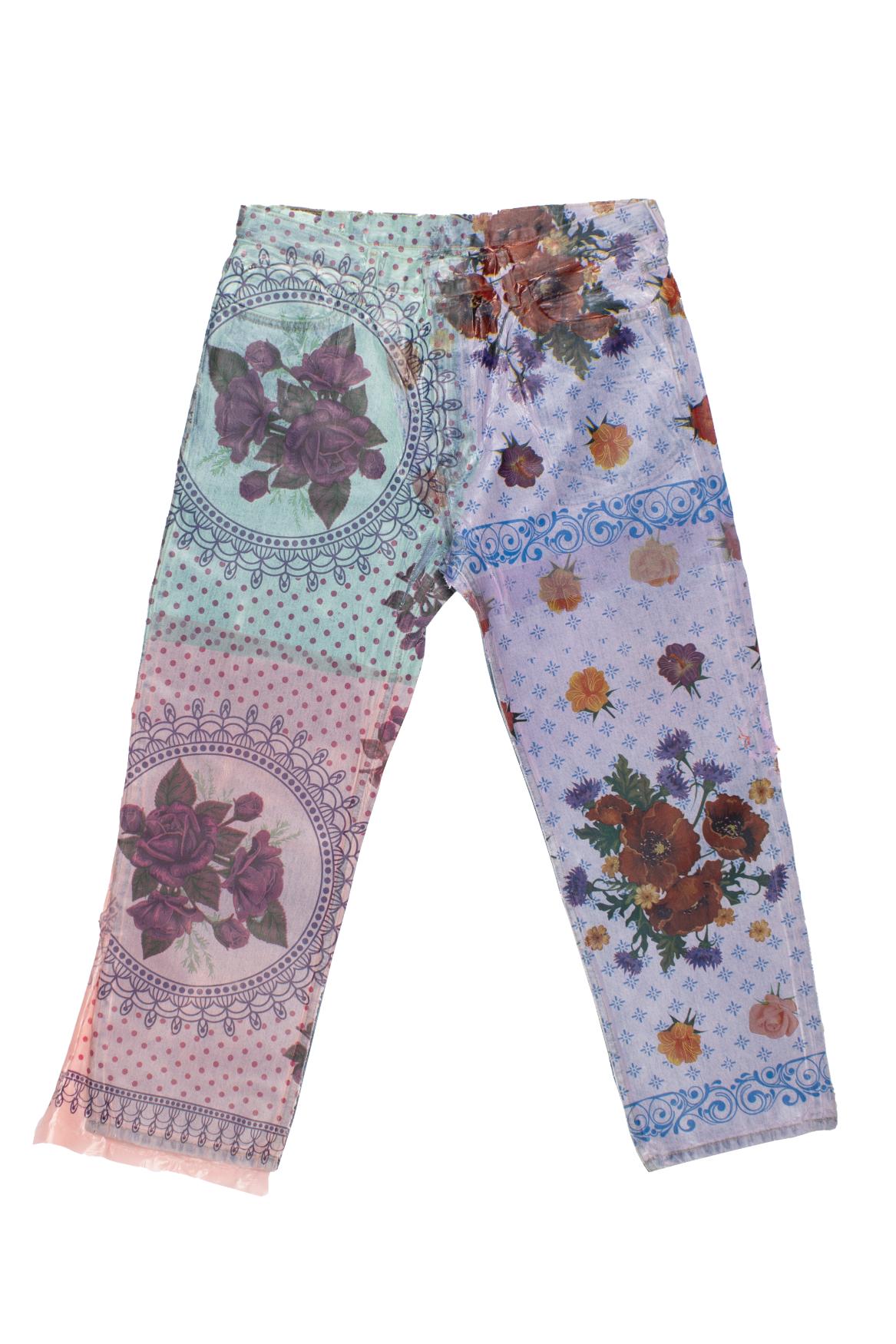 SF007 - Floral Jeans x 1