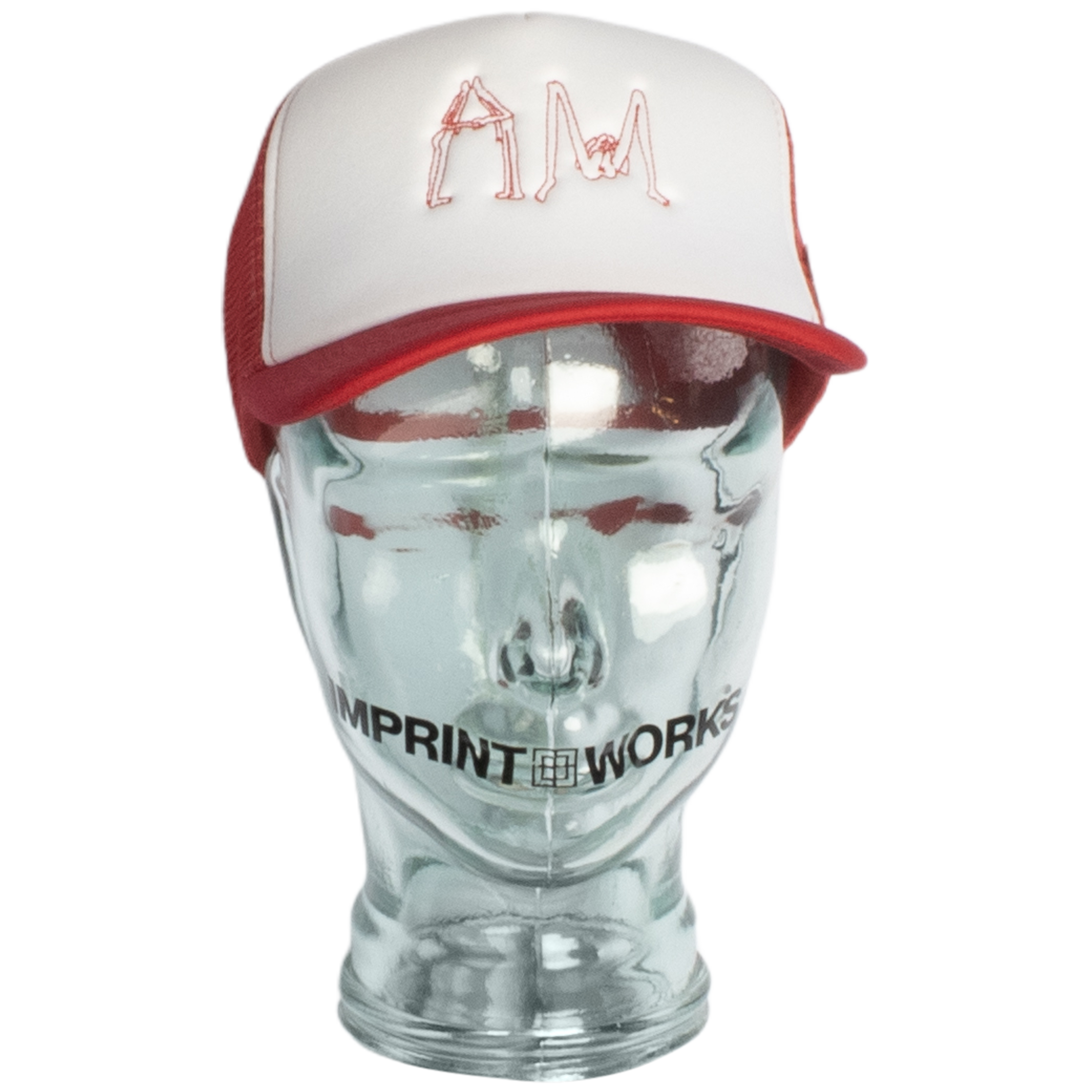 AWKWARD TRUCKER CAP RED