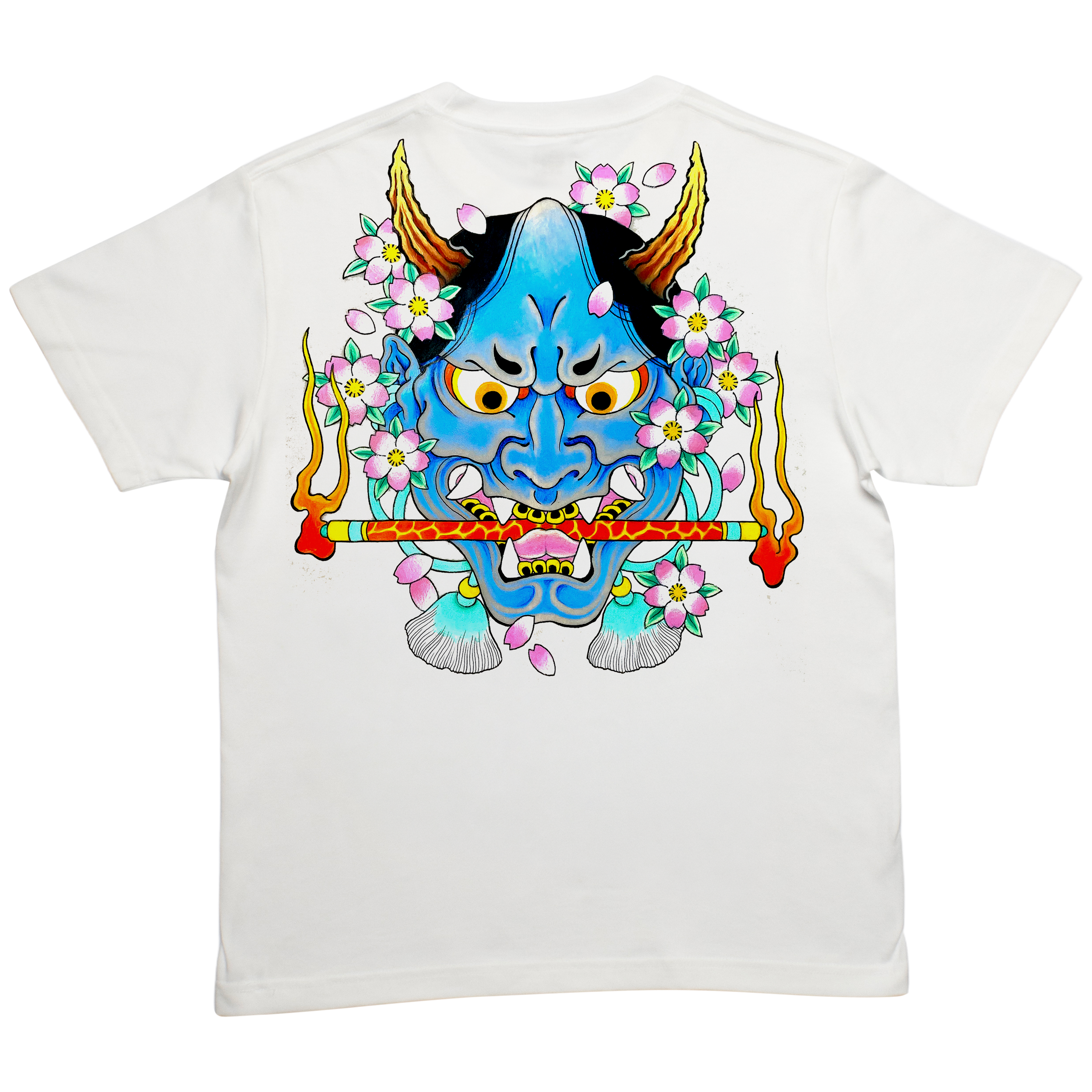BLUE HANNYA TEE WHITE
