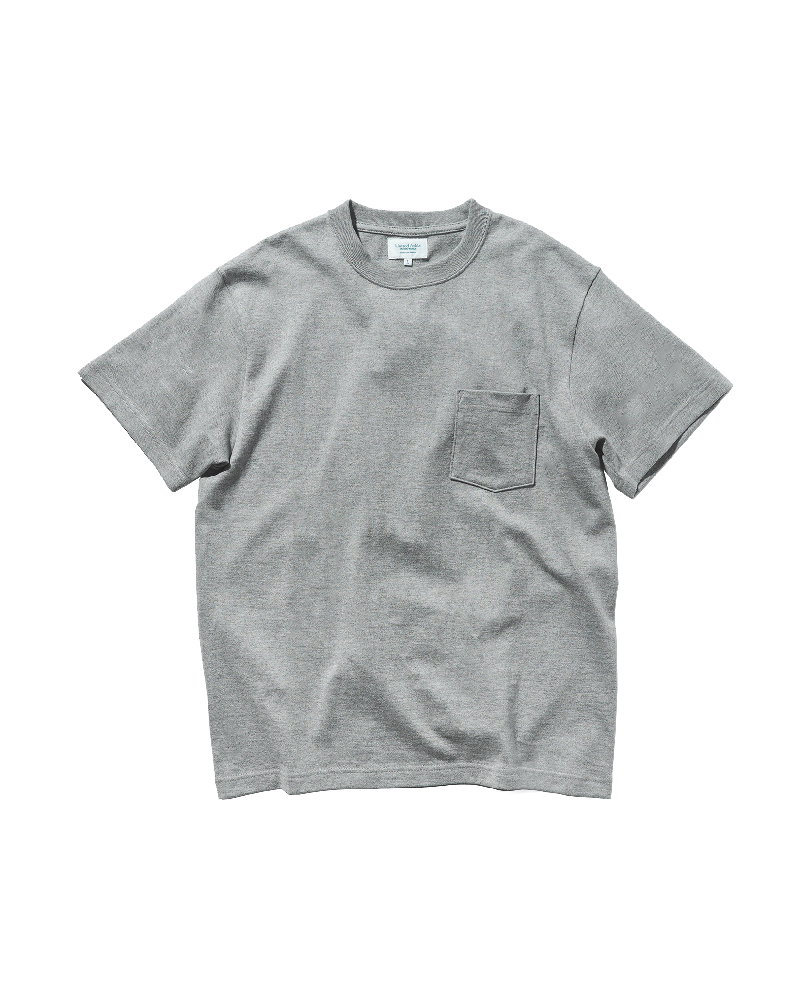 80002 - Japan Made - Standard Fit T-shirt (with pocket) - Grey x 1