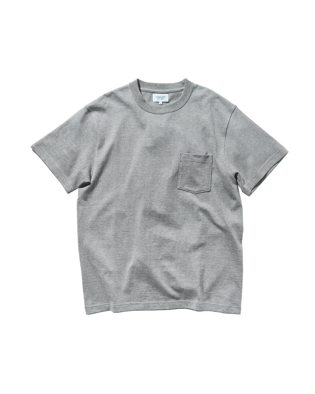 80002 - Japan Made - Standard Fit T-shirt (with pocket) - Grey x 1