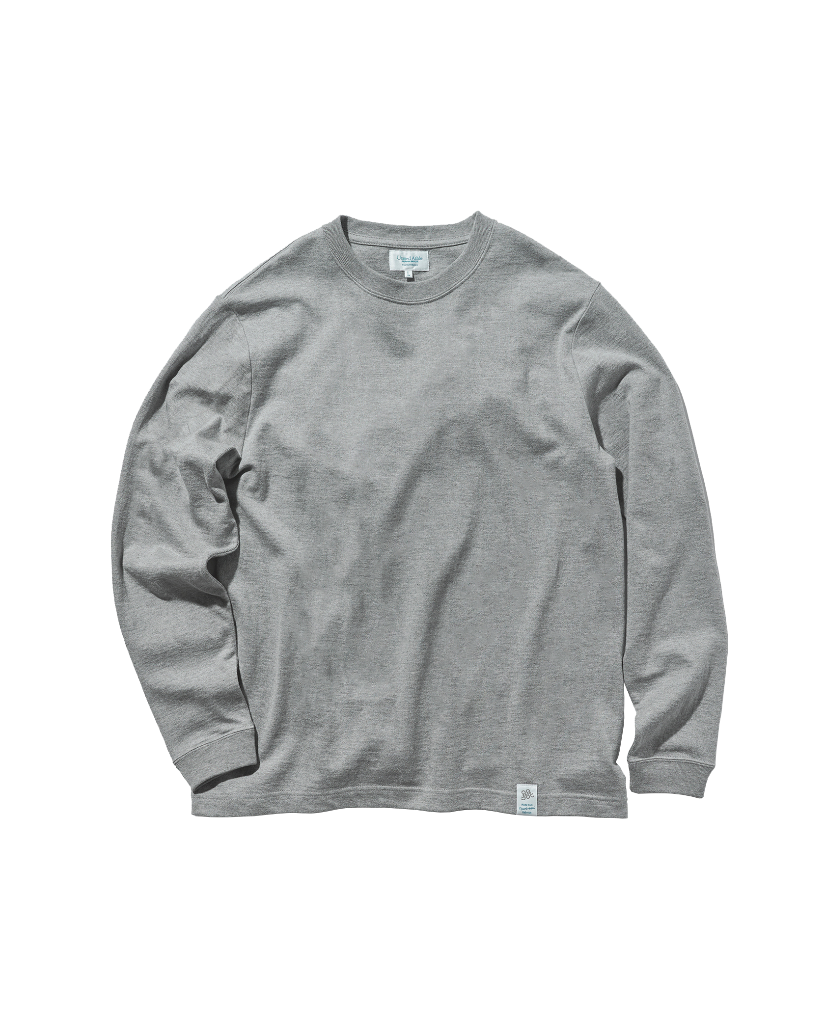 80004 - Japan Made - Standard Fit Long Sleeve T-shirt - Grey x 1