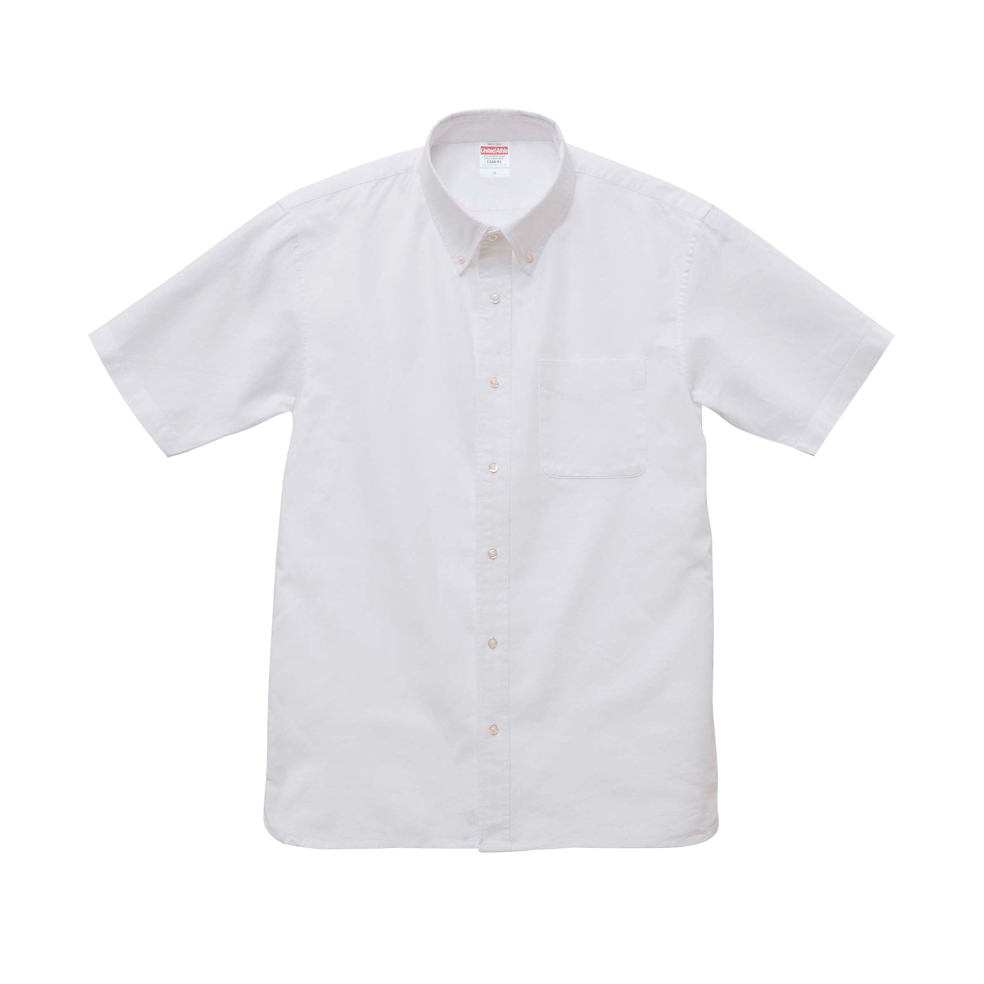 1268 - Oxford Button Down Short Sleeve Shirt - White x 3