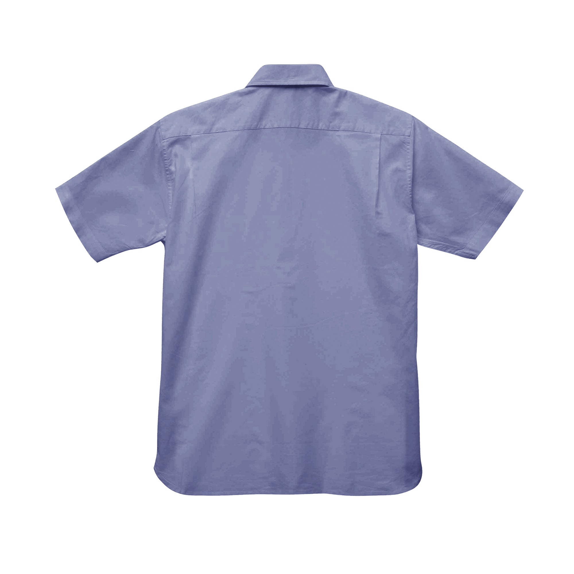 1268 - Oxford Button Down Short Sleeve Shirt - Sky Blue x 2
