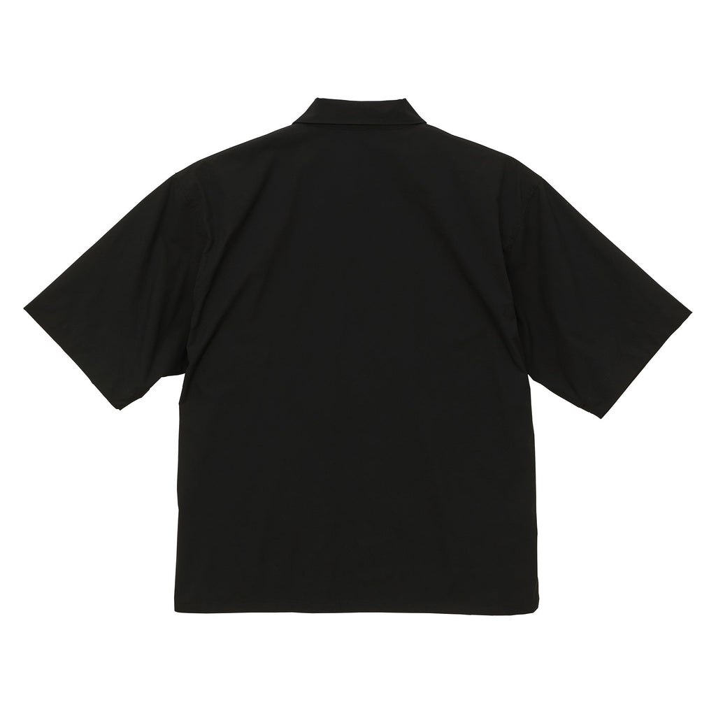 1801 - Micro Ripstop Loose Fit Short Sleeve Shirt - Black x 2