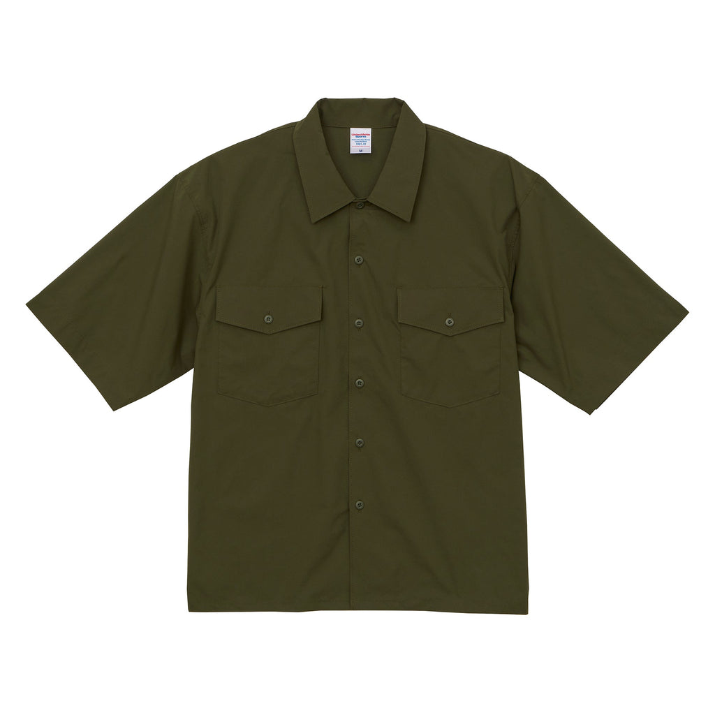 1801 - Micro Ripstop Loose Fit Short Sleeve Shirt - Olive x 1