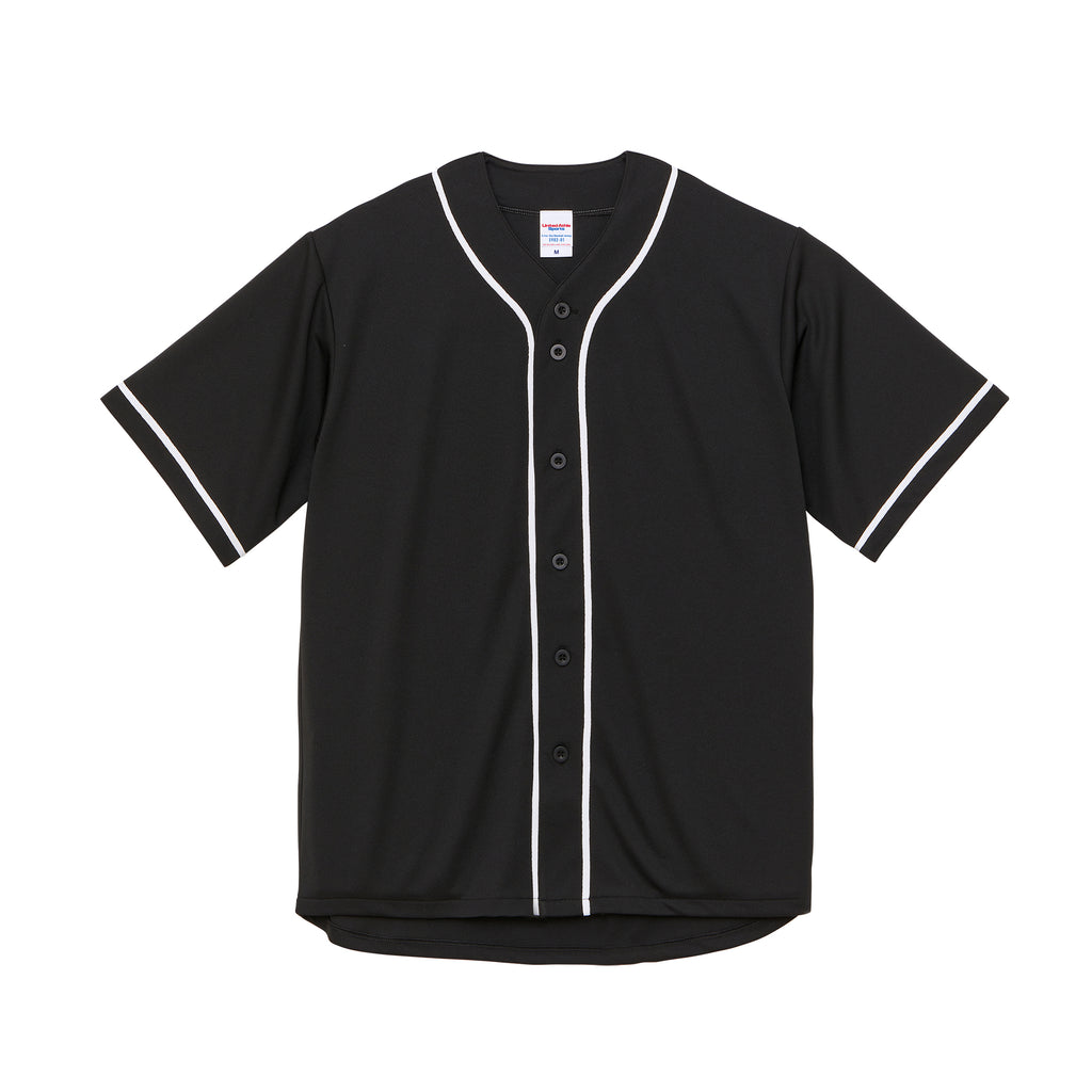 5982 - 4.1 Oz Dry Baseball Shirt - Black/White x 1