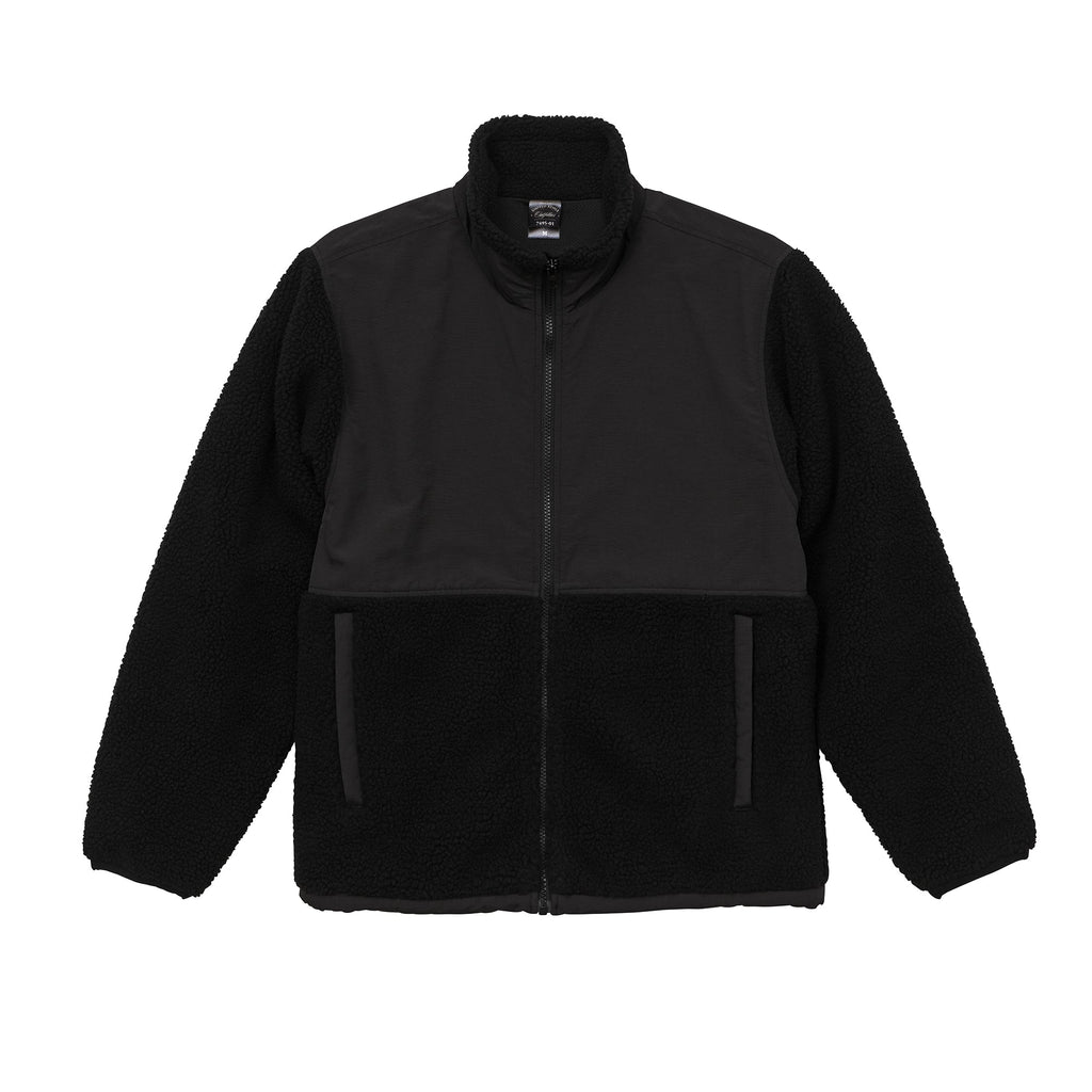 7495 - Sherpa Fleece Zip Jacket - Black x 1